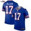 Josh Allen Buffalo Bills Nike Legend Player Performance Top - Royal