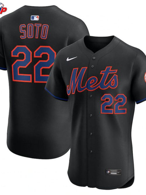 Juan Soto New York Mets Nike Alternate Elite Jersey - Black