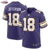 Justin Jefferson Minnesota Vikings Nike Classic Player Game Jersey - Purple
