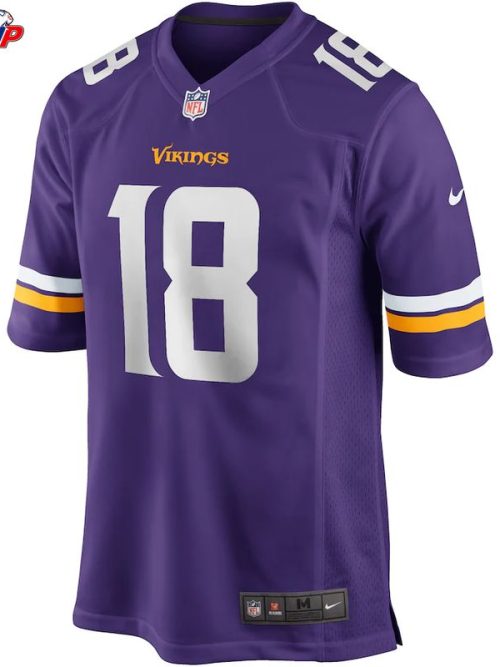 Justin Jefferson Minnesota Vikings Nike Player Game Jersey - Purple