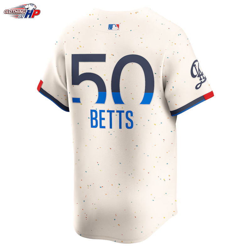 Mookie Betts Los Angeles Dodgers Nike 2024 City Connect Limited Player Jersey - Cream