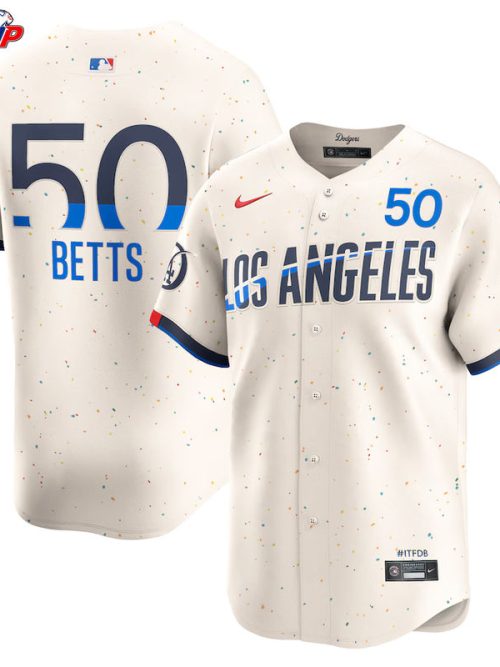Mookie Betts Los Angeles Dodgers Nike City Connect Limited Player Jersey - Cream