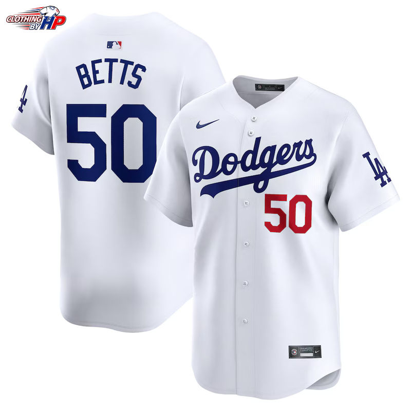 Mookie Betts Los Angeles Dodgers Nike Home Limited Player Jersey - White