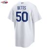 Mookie Betts Los Angeles Dodgers Nike Home Replica Player Name Jersey - White