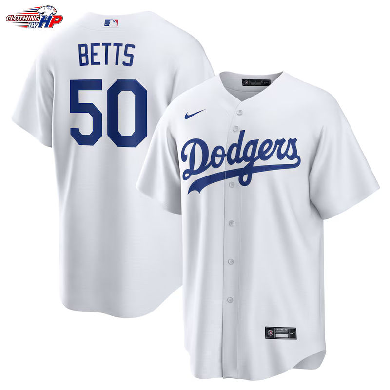 Mookie Betts Los Angeles Dodgers Nike Home Replica Player Name Jersey - White