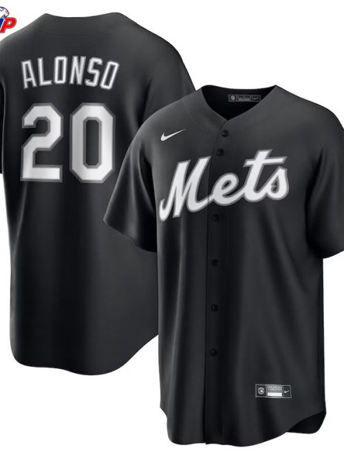 Pete Alonso New York Mets Nike Replica Player Jersey - Black
