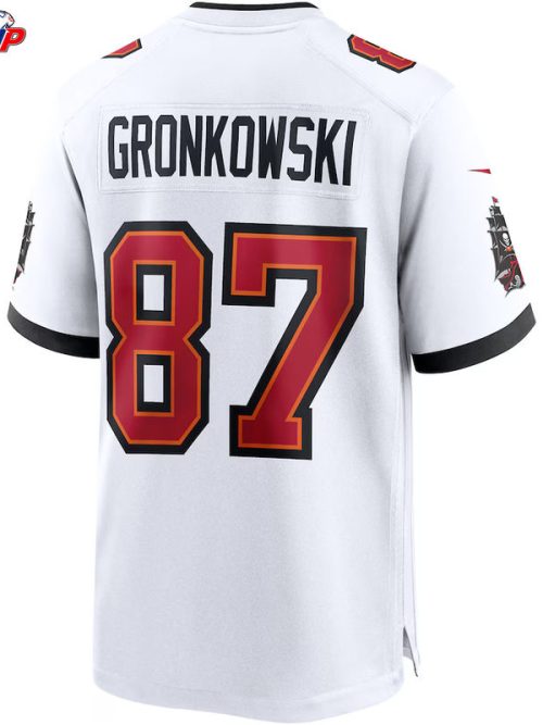 Rob Gronkowski White Tampa Bay Buccaneers Game Jersey