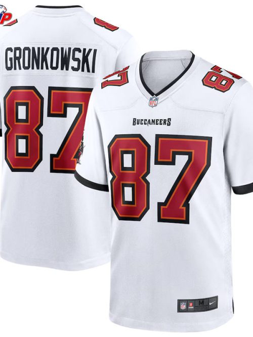 Rob Gronkowski White Tampa Bay Buccaneers Game Jersey