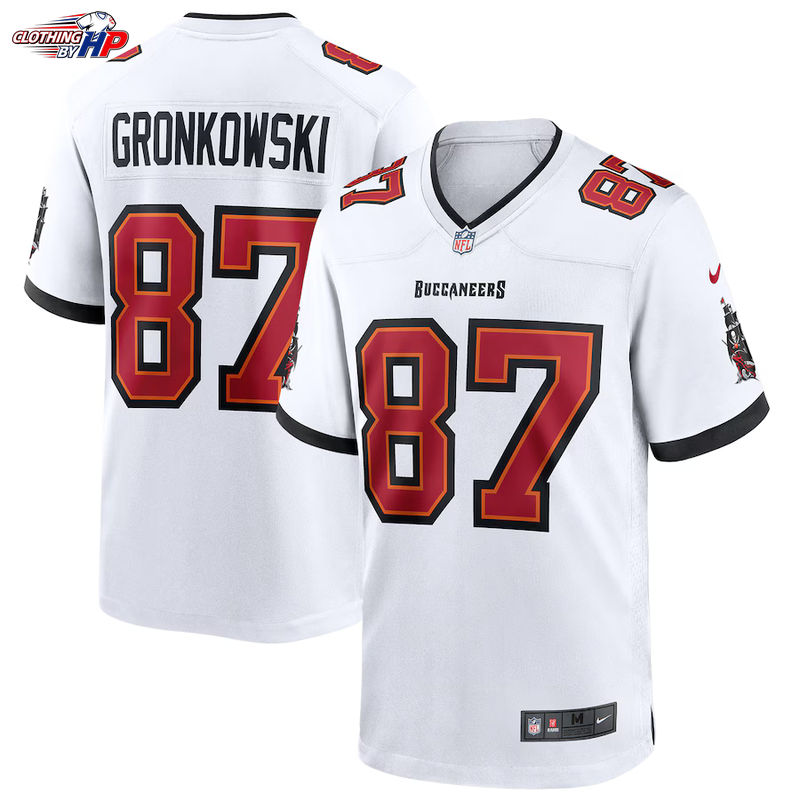 Rob Gronkowski White Tampa Bay Buccaneers Game Jersey