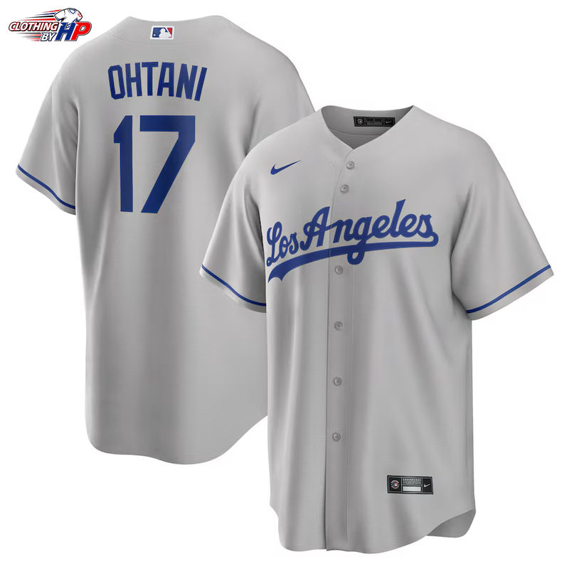 Shohei Ohtani Los Angeles Dodgers Nike Away Replica Player Jersey - Gray