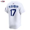 Shohei Ohtani Los Angeles Dodgers Nike Home Limited Kanji Player Jersey - White