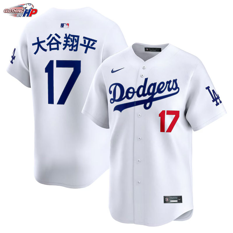 Shohei Ohtani Los Angeles Dodgers Nike Home Limited Kanji Player Jersey - White