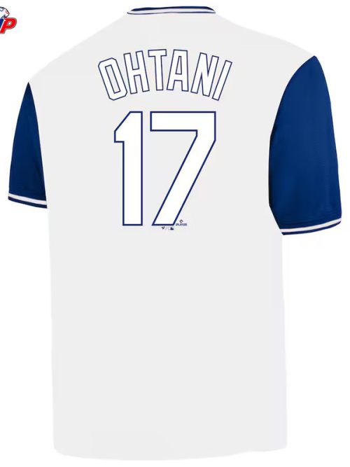 Shohei Ohtani Los Angeles Dodgers Profile Big & Tall Name & Number Birdeye V-Neck T-Shirt - White