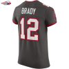 Tom Brady Tampa Bay Buccaneers Nike Alternate Vapor Elite Jersey - Pewter
