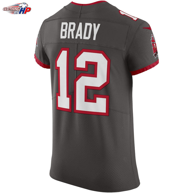 Tom Brady Tampa Bay Buccaneers Nike Alternate Vapor Elite Jersey - Pewter