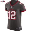 Tom Brady Tampa Bay Buccaneers Nike Alternate Vapor Elite Jersey - Pewter