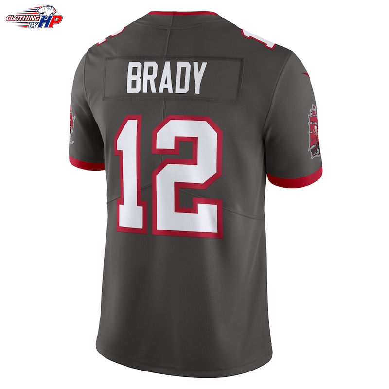 Tom Brady Tampa Bay Buccaneers Nike Alternate Vapor Untouchable Limited Jersey - Pewter