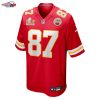 Travis Kelce Kansas City Chiefs Nike Super Bowl LIX Game Jersey - Red