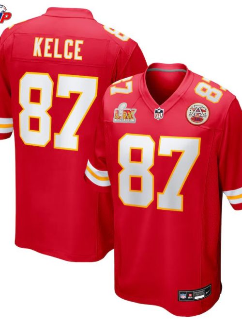 Travis Kelce Kansas City Chiefs Nike Super Bowl LIX Game Jersey - Red