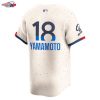 Yoshinobu Yamamoto Los Angeles Dodgers Nike City Connect Limited Jersey - Cream