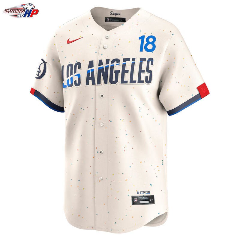 Yoshinobu Yamamoto Los Angeles Dodgers Nike City Connect Limited Jersey - Cream