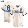 Yoshinobu Yamamoto Los Angeles Dodgers Nike City Connect Limited Jersey - Cream