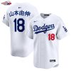 Yoshinobu Yamamoto Los Angeles Dodgers Nike Home Kanji Limited Jersey - White