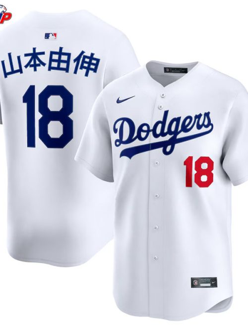 Yoshinobu Yamamoto Los Angeles Dodgers Nike Home Kanji Limited Jersey - White