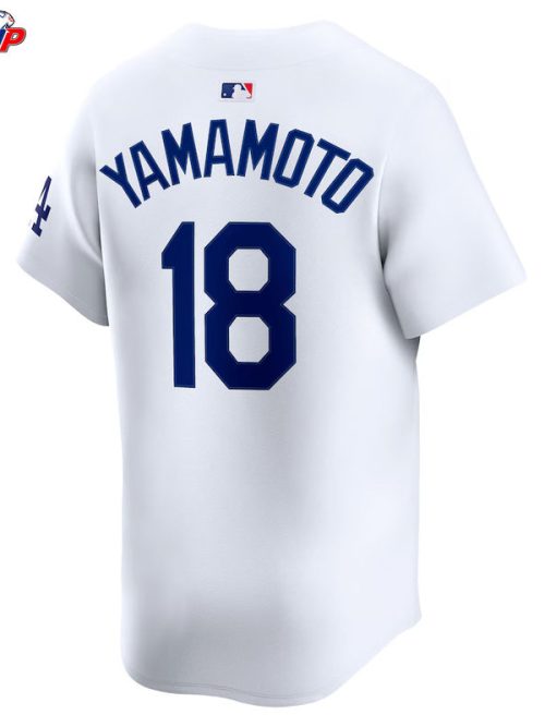 Yoshinobu Yamamoto Los Angeles Dodgers Nike Home Limited Player Jersey - White