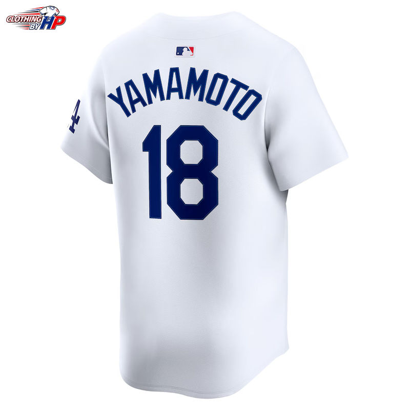 Yoshinobu Yamamoto Los Angeles Dodgers Nike Home Limited Player Jersey - White