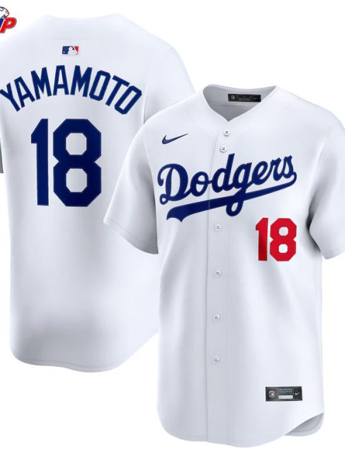 Yoshinobu Yamamoto Los Angeles Dodgers Nike Home Limited Player Jersey - White